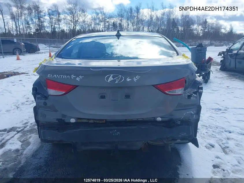 5NPDH4AE2DH174351 2013 Hyundai Elantra Gl