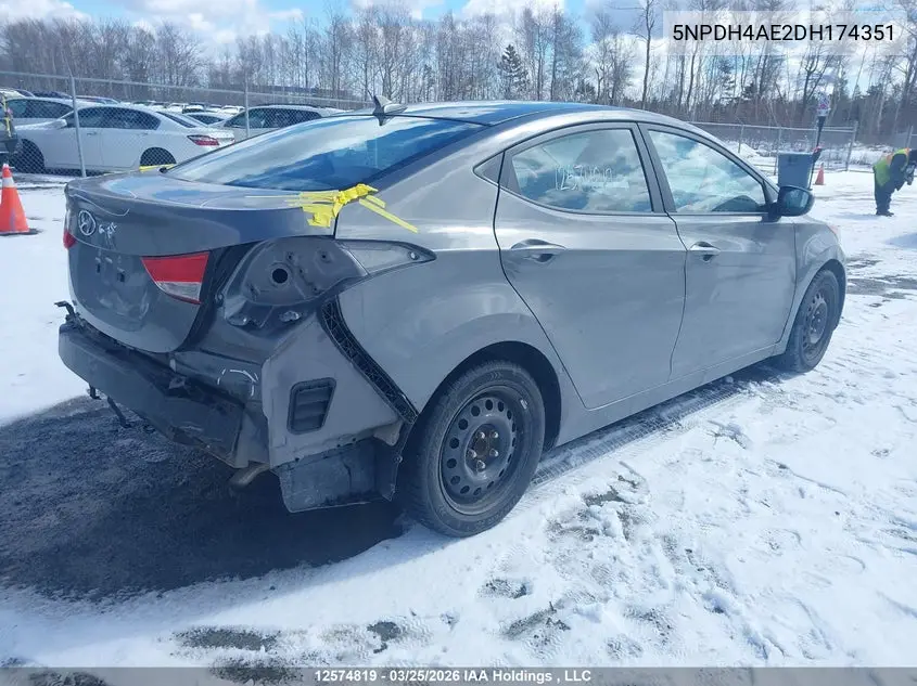 5NPDH4AE2DH174351 2013 Hyundai Elantra Gl