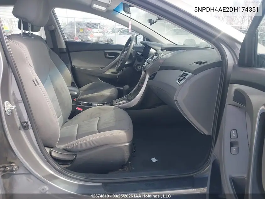5NPDH4AE2DH174351 2013 Hyundai Elantra Gl