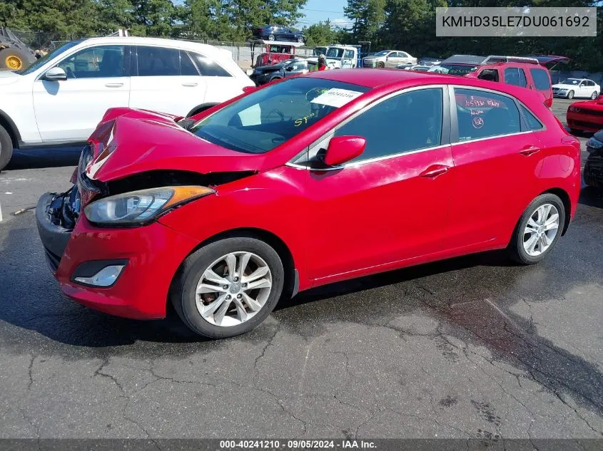 2013 Hyundai Elantra Gt VIN: KMHD35LE7DU061692 Lot: 40241210