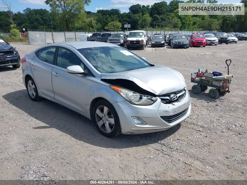 2013 Hyundai Elantra Gls/Limited VIN: 5NPDH4AE9DH215171 Lot: 40264261