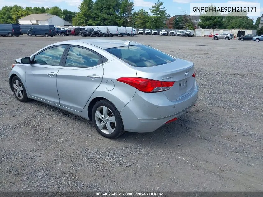 5NPDH4AE9DH215171 2013 Hyundai Elantra Gls/Limited