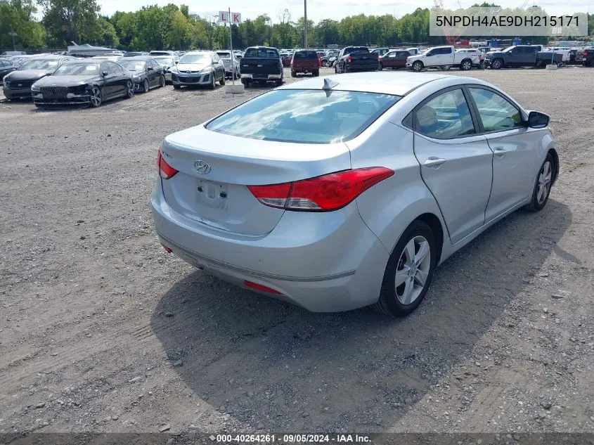 2013 Hyundai Elantra Gls/Limited VIN: 5NPDH4AE9DH215171 Lot: 40264261