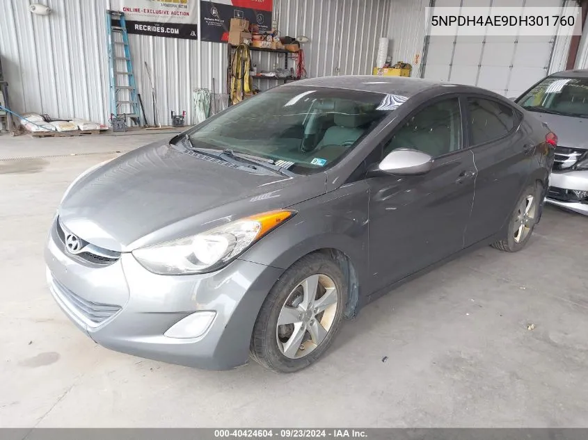 2013 Hyundai Elantra Gls VIN: 5NPDH4AE9DH301760 Lot: 40424604