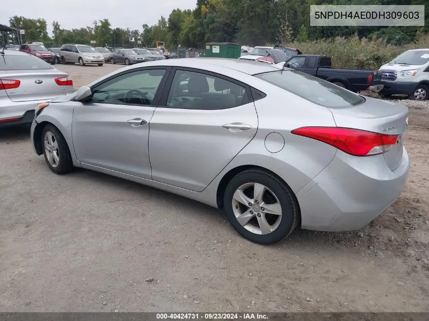 5NPDH4AE0DH309603 2013 Hyundai Elantra Gls