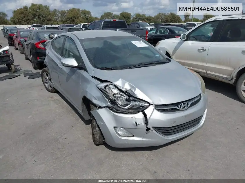 KMHDH4AE4DU586501 2013 Hyundai Elantra Gls