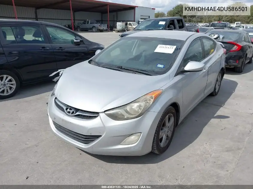 KMHDH4AE4DU586501 2013 Hyundai Elantra Gls