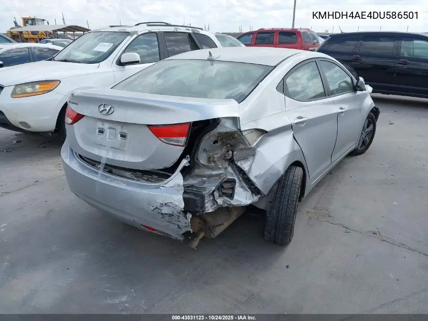 KMHDH4AE4DU586501 2013 Hyundai Elantra Gls