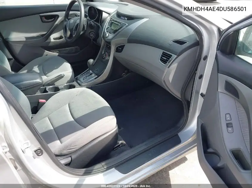 KMHDH4AE4DU586501 2013 Hyundai Elantra Gls