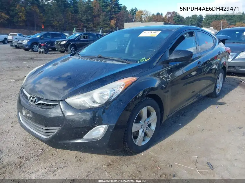 5NPDH4AE6DH429471 2013 Hyundai Elantra Gls