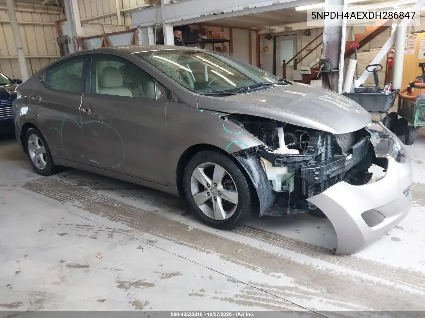 5NPDH4AEXDH286847 2013 Hyundai Elantra Gls