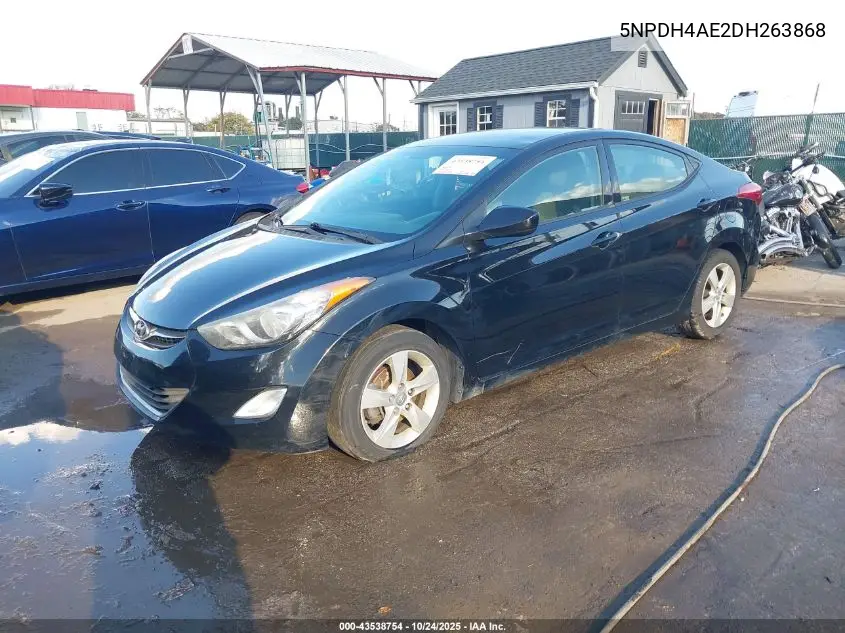 5NPDH4AE2DH263868 2013 Hyundai Elantra Gls