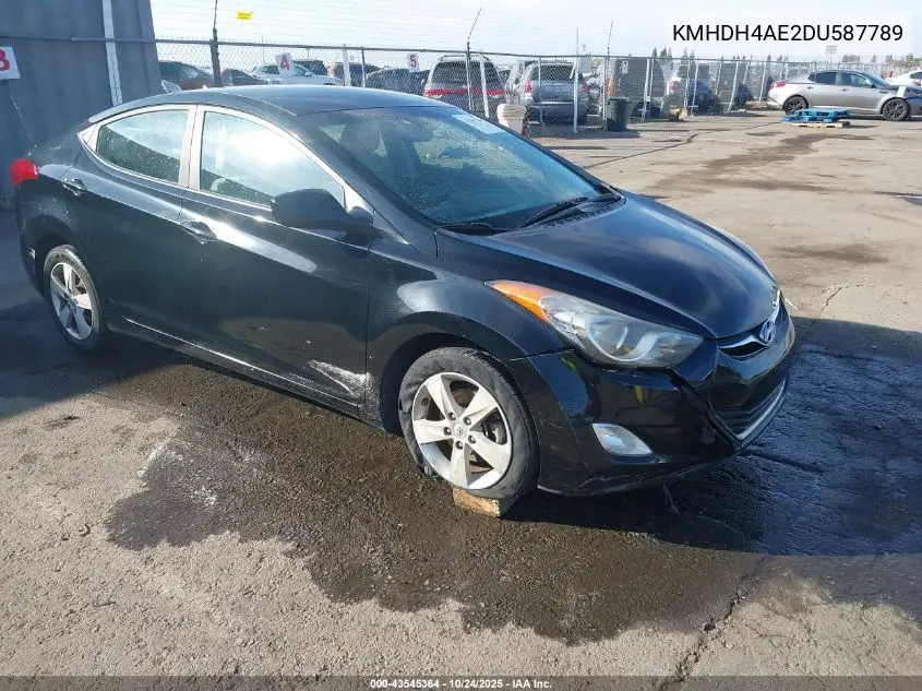 KMHDH4AE2DU587789 2013 Hyundai Elantra Gls