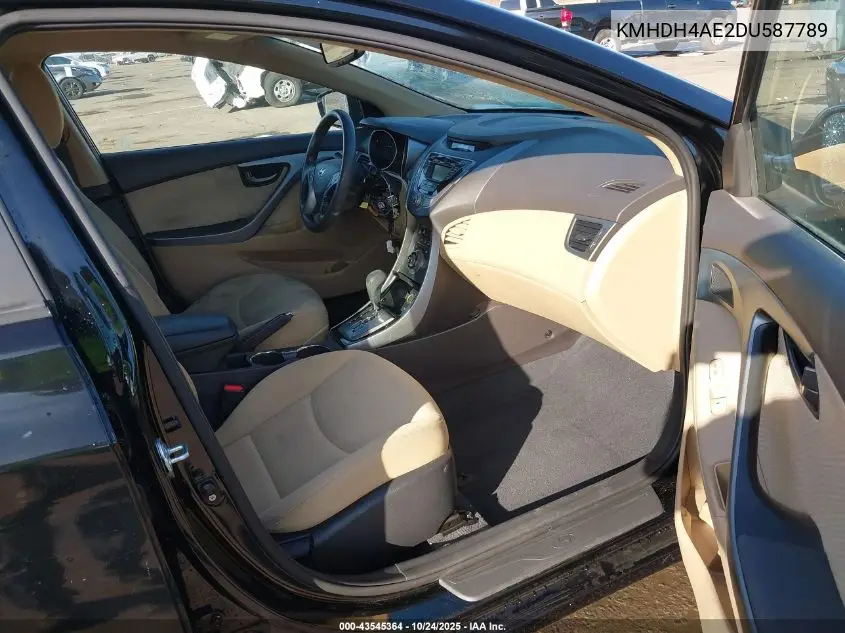 KMHDH4AE2DU587789 2013 Hyundai Elantra Gls