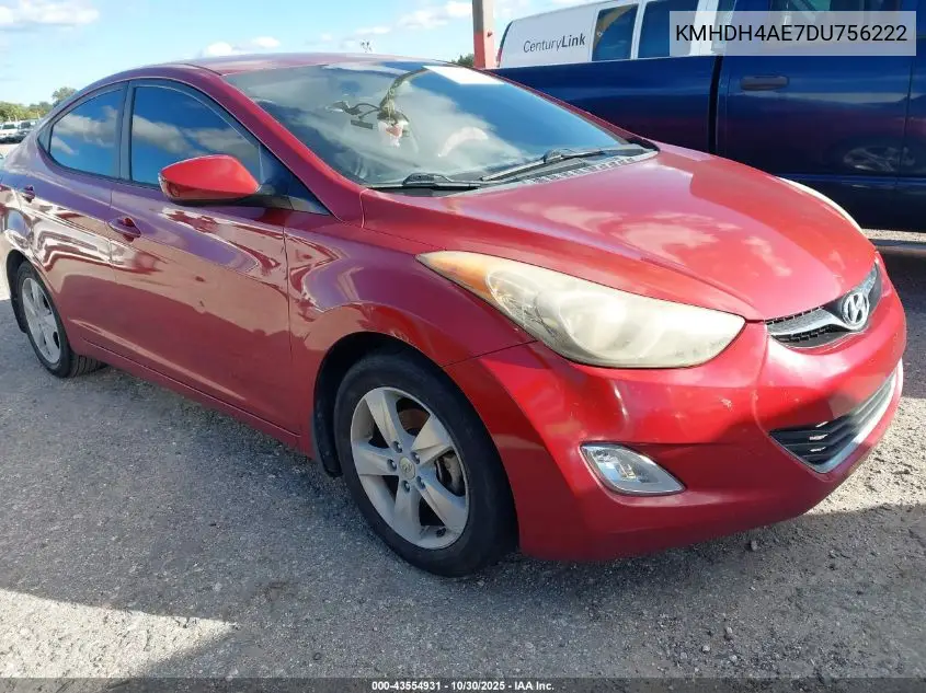 KMHDH4AE7DU756222 2013 Hyundai Elantra Gls