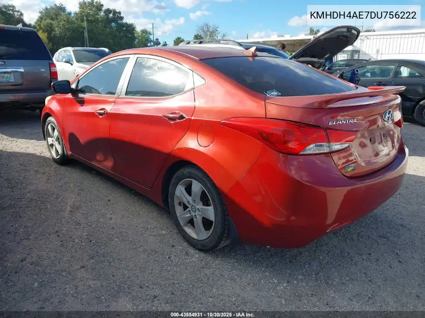 KMHDH4AE7DU756222 2013 Hyundai Elantra Gls