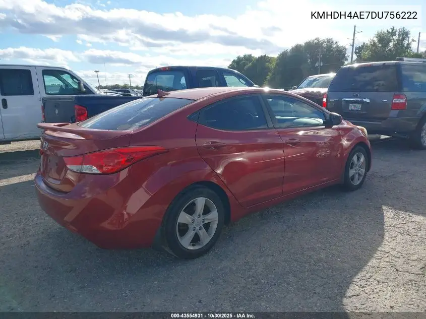 KMHDH4AE7DU756222 2013 Hyundai Elantra Gls
