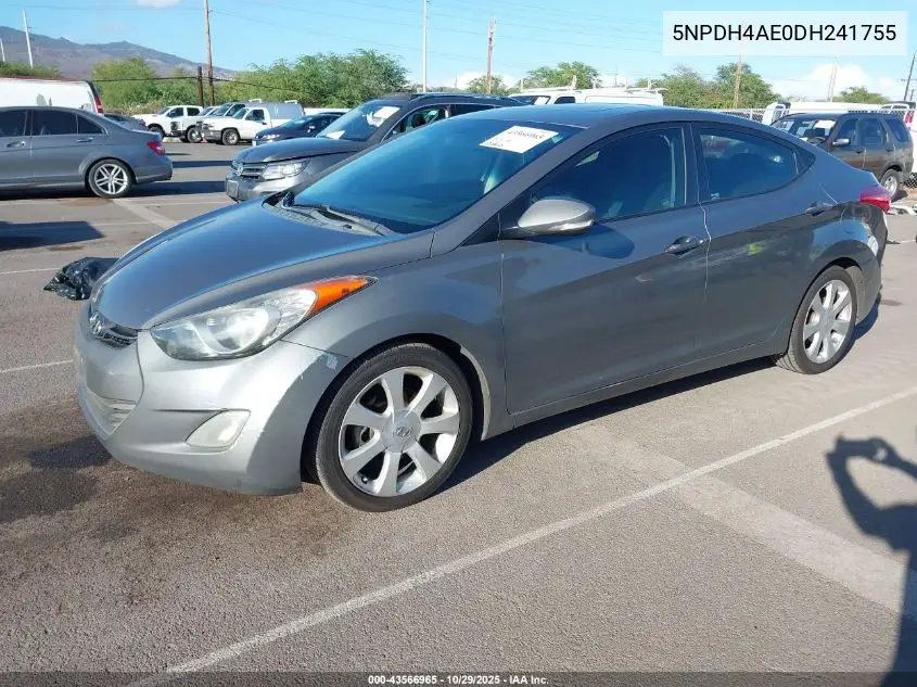 5NPDH4AE0DH241755 2013 Hyundai Elantra Limited