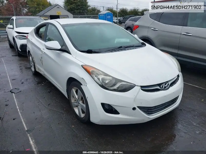 5NPDH4AE5DH271902 2013 Hyundai Elantra Gls
