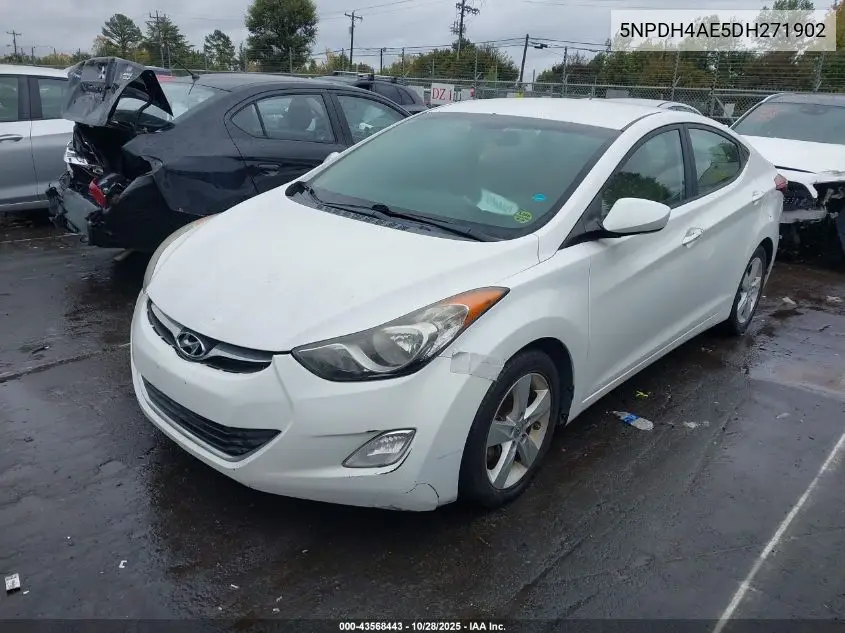 5NPDH4AE5DH271902 2013 Hyundai Elantra Gls