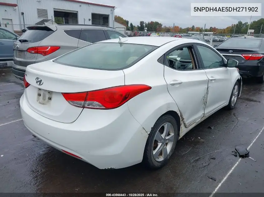 5NPDH4AE5DH271902 2013 Hyundai Elantra Gls