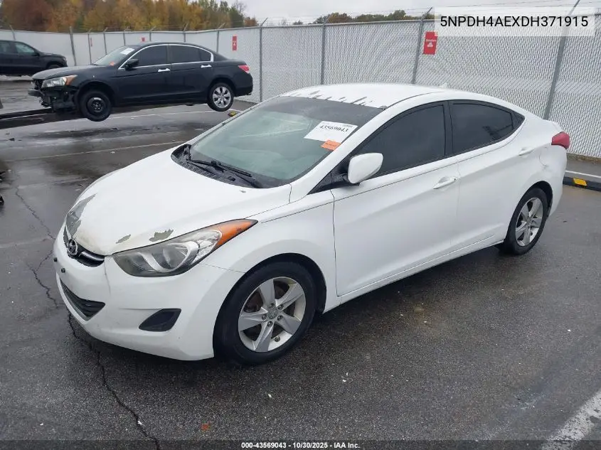 5NPDH4AEXDH371915 2013 Hyundai Elantra Gls