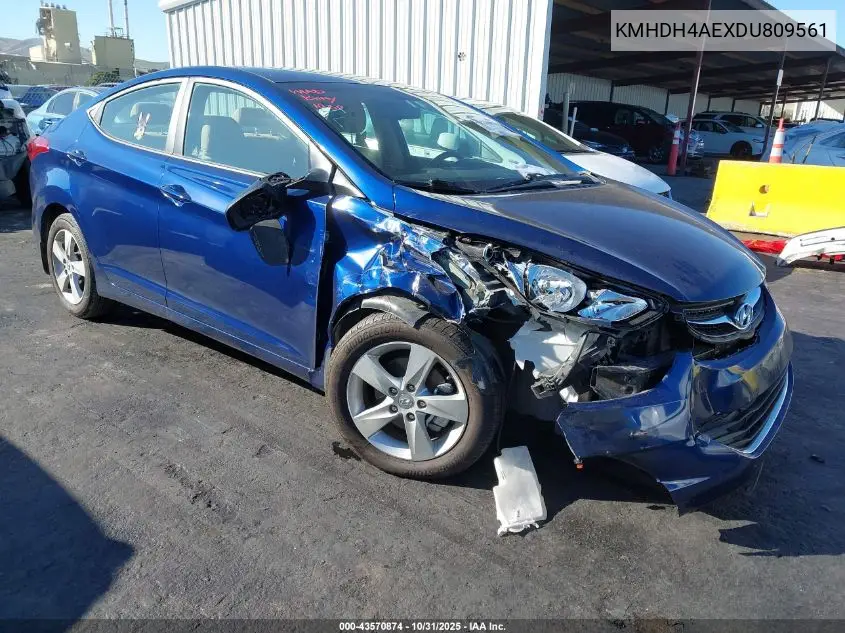 KMHDH4AEXDU809561 2013 Hyundai Elantra Gls