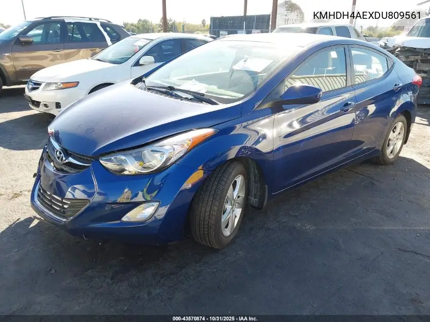 KMHDH4AEXDU809561 2013 Hyundai Elantra Gls