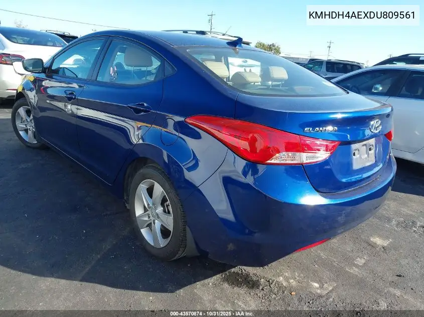 KMHDH4AEXDU809561 2013 Hyundai Elantra Gls