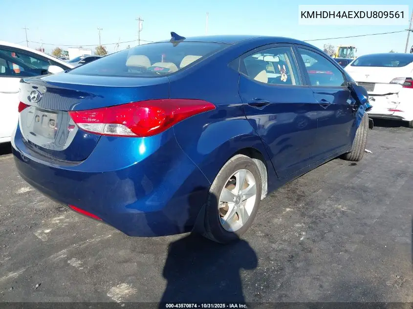 KMHDH4AEXDU809561 2013 Hyundai Elantra Gls