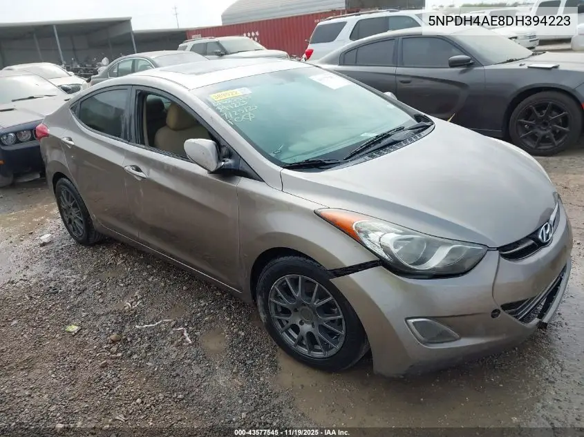 5NPDH4AE8DH394223 2013 Hyundai Elantra Limited