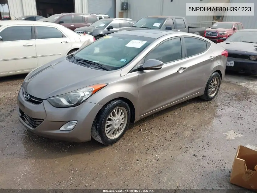 5NPDH4AE8DH394223 2013 Hyundai Elantra Limited