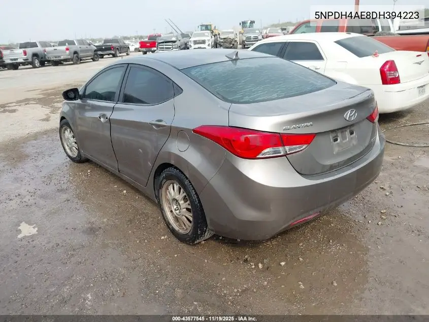 5NPDH4AE8DH394223 2013 Hyundai Elantra Limited
