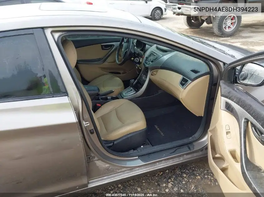5NPDH4AE8DH394223 2013 Hyundai Elantra Limited