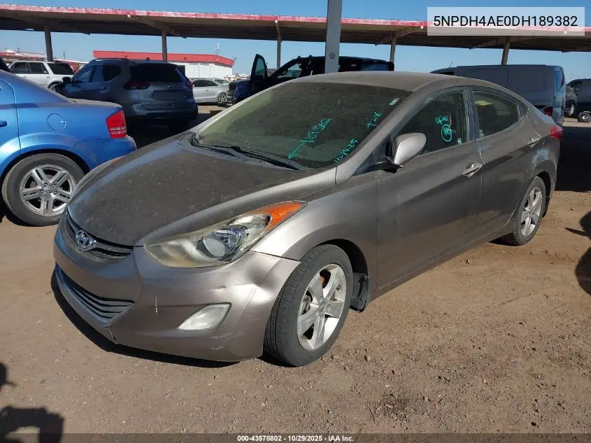 5NPDH4AE0DH189382 2013 Hyundai Elantra Gls