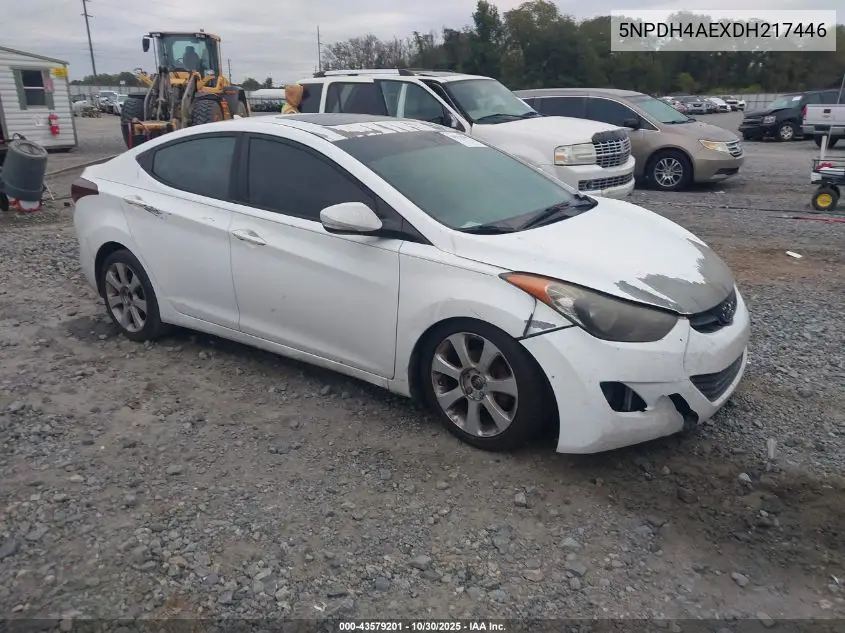 5NPDH4AEXDH217446 2013 Hyundai Elantra Limited