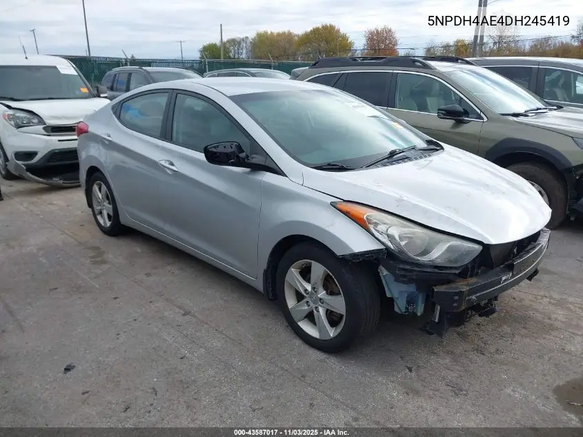 5NPDH4AE4DH245419 2013 Hyundai Elantra Gls