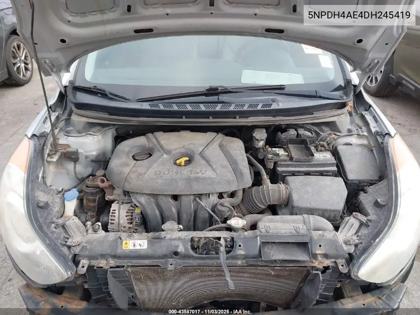5NPDH4AE4DH245419 2013 Hyundai Elantra Gls