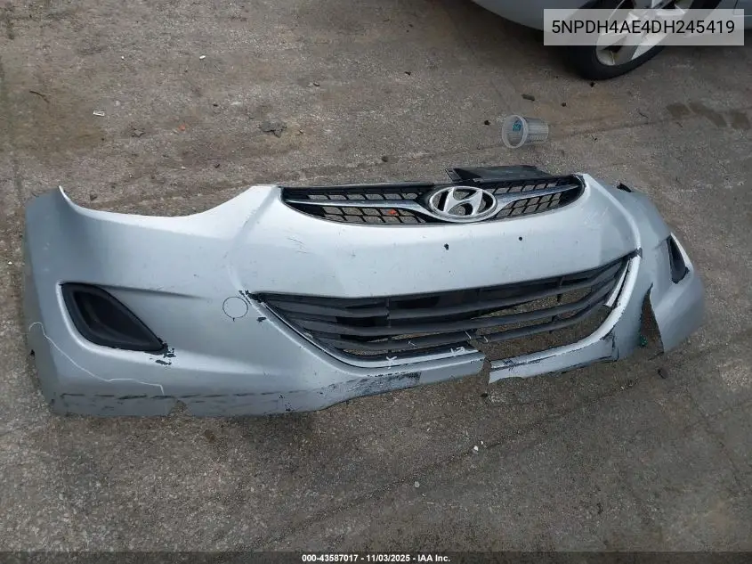 5NPDH4AE4DH245419 2013 Hyundai Elantra Gls