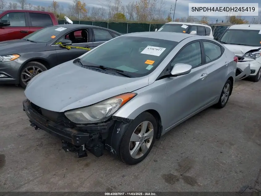 5NPDH4AE4DH245419 2013 Hyundai Elantra Gls