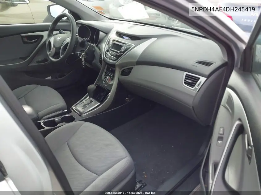 5NPDH4AE4DH245419 2013 Hyundai Elantra Gls