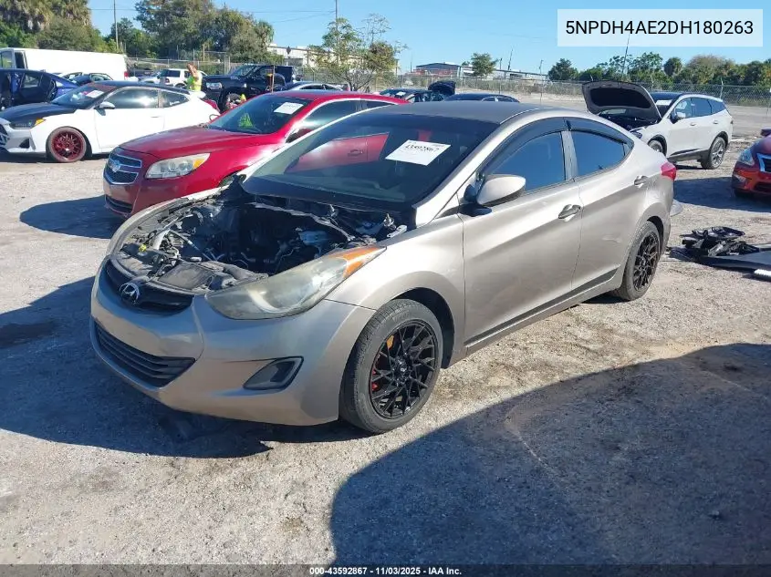 5NPDH4AE2DH180263 2013 Hyundai Elantra Gls