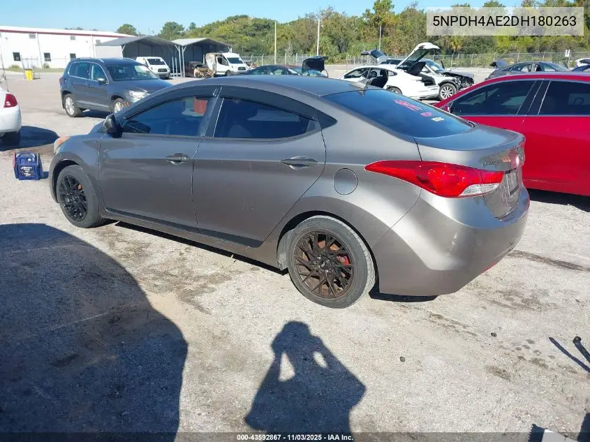 5NPDH4AE2DH180263 2013 Hyundai Elantra Gls