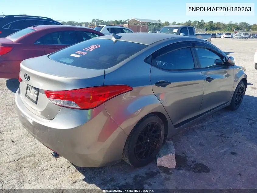 5NPDH4AE2DH180263 2013 Hyundai Elantra Gls
