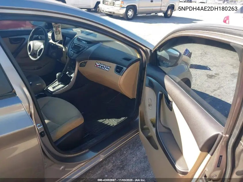 5NPDH4AE2DH180263 2013 Hyundai Elantra Gls