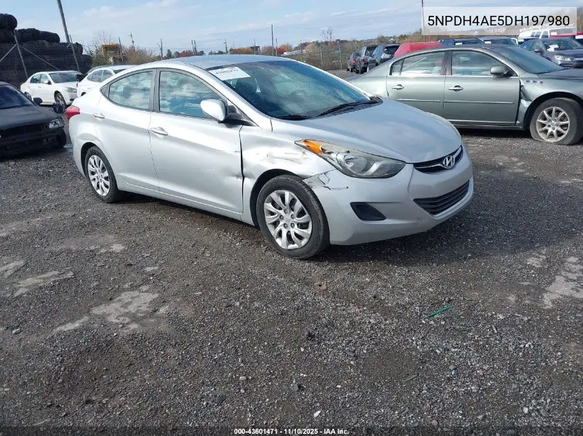 5NPDH4AE5DH197980 2013 Hyundai Elantra Gls/Limited