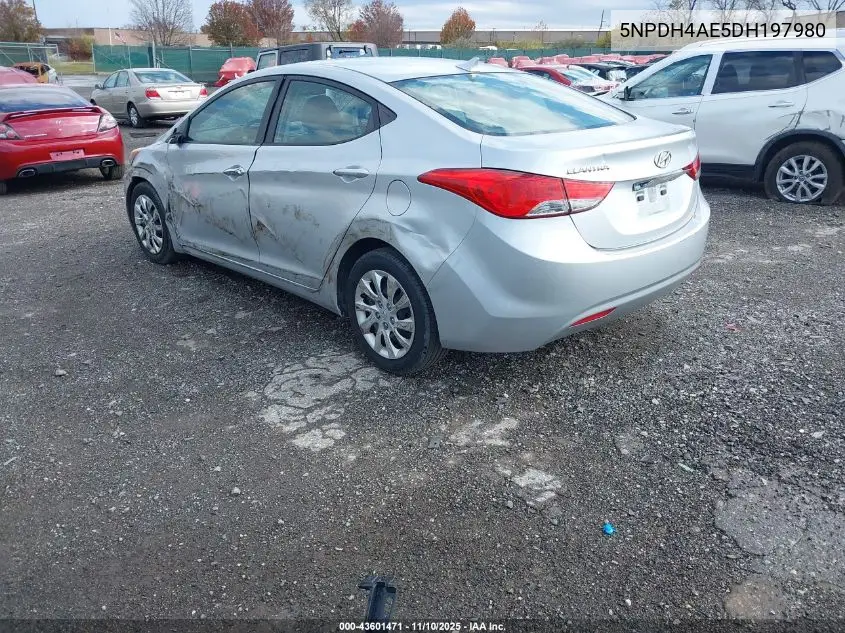 5NPDH4AE5DH197980 2013 Hyundai Elantra Gls/Limited