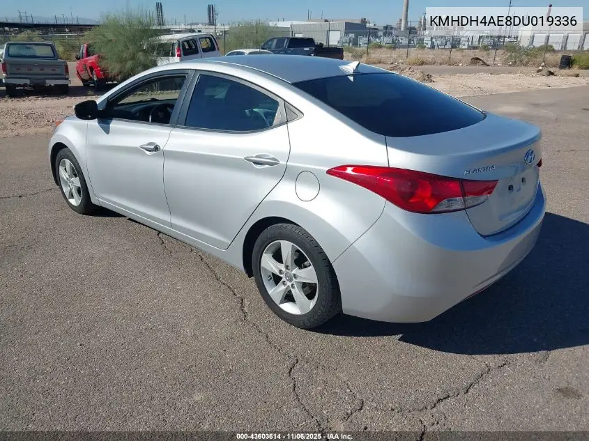 KMHDH4AE8DU019336 2013 Hyundai Elantra Gls