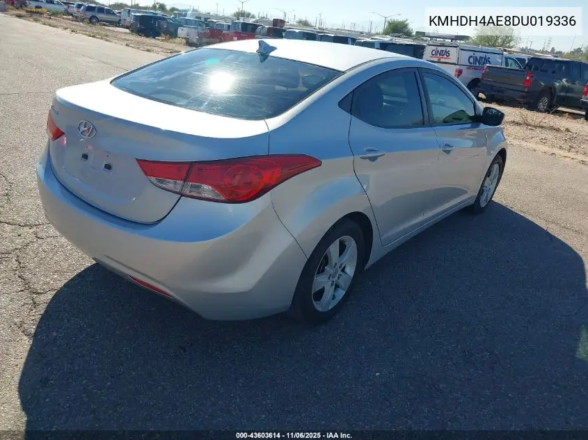KMHDH4AE8DU019336 2013 Hyundai Elantra Gls