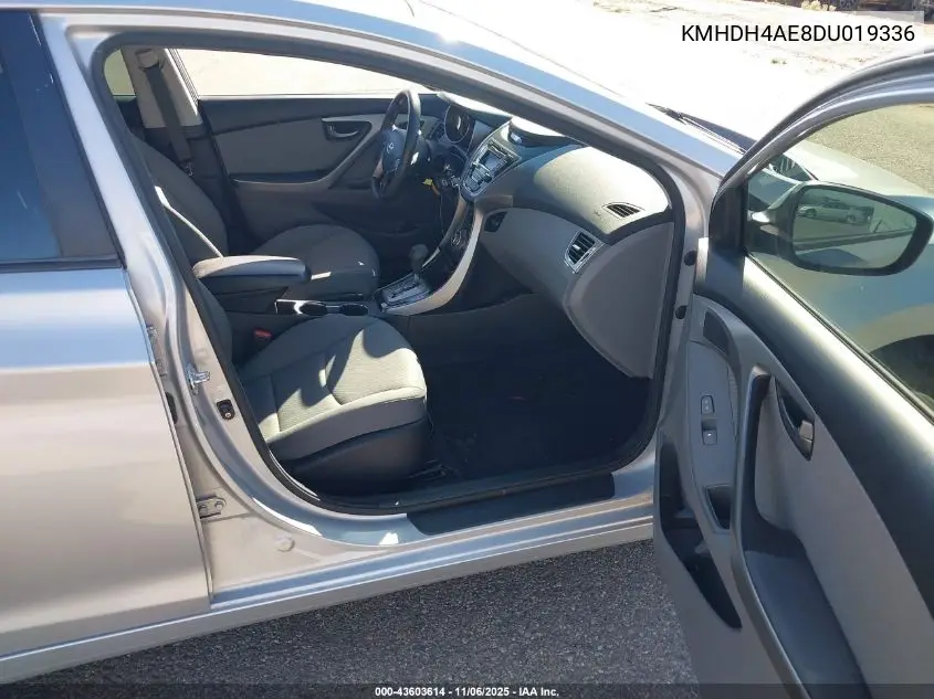 KMHDH4AE8DU019336 2013 Hyundai Elantra Gls